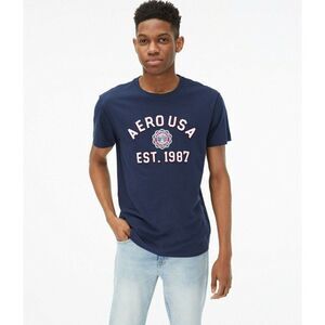 NWT 3XL Navy Blue Aeropostale 100% Cotton 3X Graphic Appliqued Logo T-Shirt XXXL